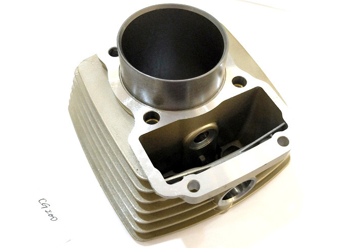 Blok Silinder Mesin Sepeda Motor Shockproof Cg200 Silver Color Aluminium Alloy