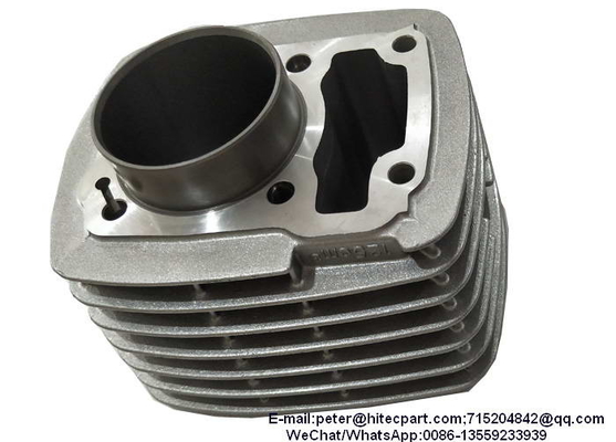 Kualitas  Silver Motorcycle Engine Block CB125 / KYY125 Dia.52.4mm Precise Machining Size pabrik
